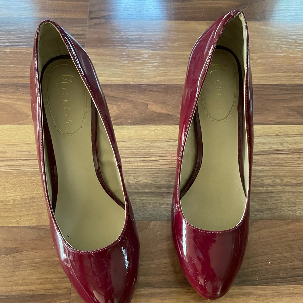 3” Red Nickel brand heels